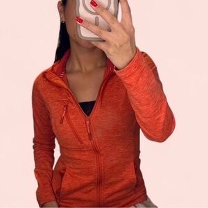 Vibrant Orange Women's Zip-Up Hoodie